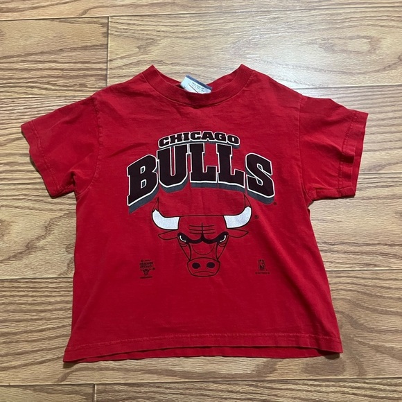 Vintage 90s Chicago Bulls T-Shirt Youth Large - Picture 1 of 4